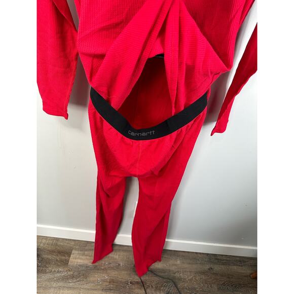 NWOT Carhartt Mens Force Classic Base Force Thermal Base Layer Suit Red Size 2XL - Picture 3 of 13